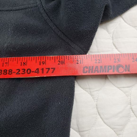 Columbia Men’s Fleece Jacket Medium Full Zip Black LOGO Comfort Soft & Warm - Picture 10 of 11